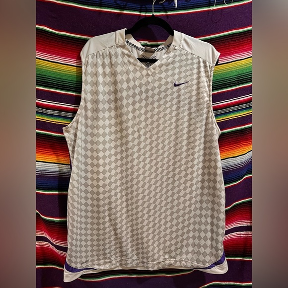 Y2K Nike Kobe Bryant Mamba Jersey Checkered Sleeveless Tank Top Men